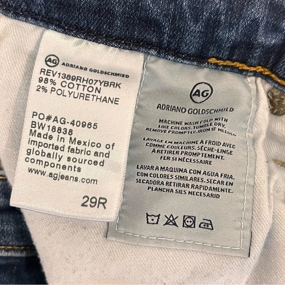 AG Adriano Goldschmied Dark Blue Skinny Jeans - Picture 3 of 5